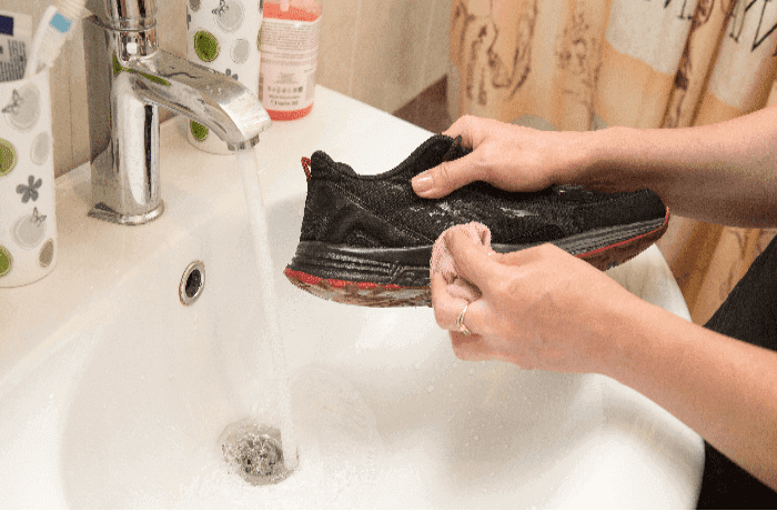 Wash the soles